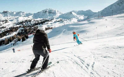 Adaptive stand-up ski lesson with Oxygene
