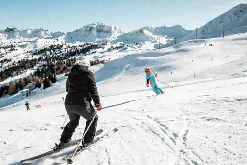 Adaptive stand-up ski lesson with Oxygene Adaptive stand-up ski lesson with Oxygene