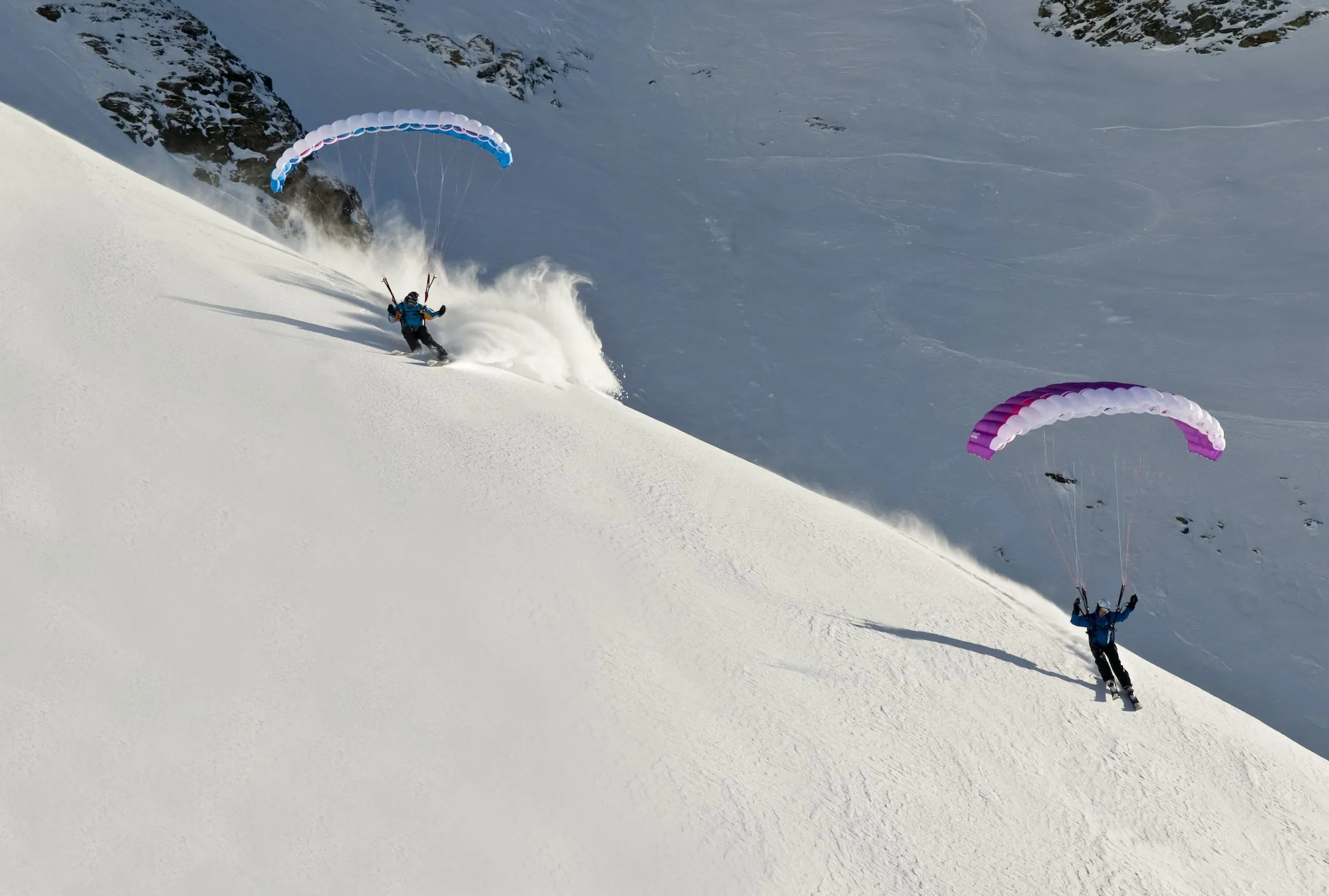 Speed riding in Grand Bornand with Oxygène