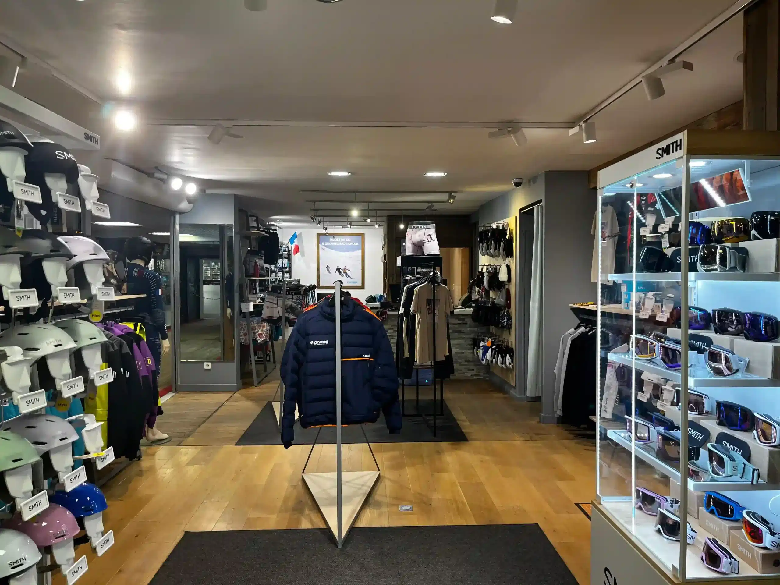 Inside the Oxygène shop in Courchevel